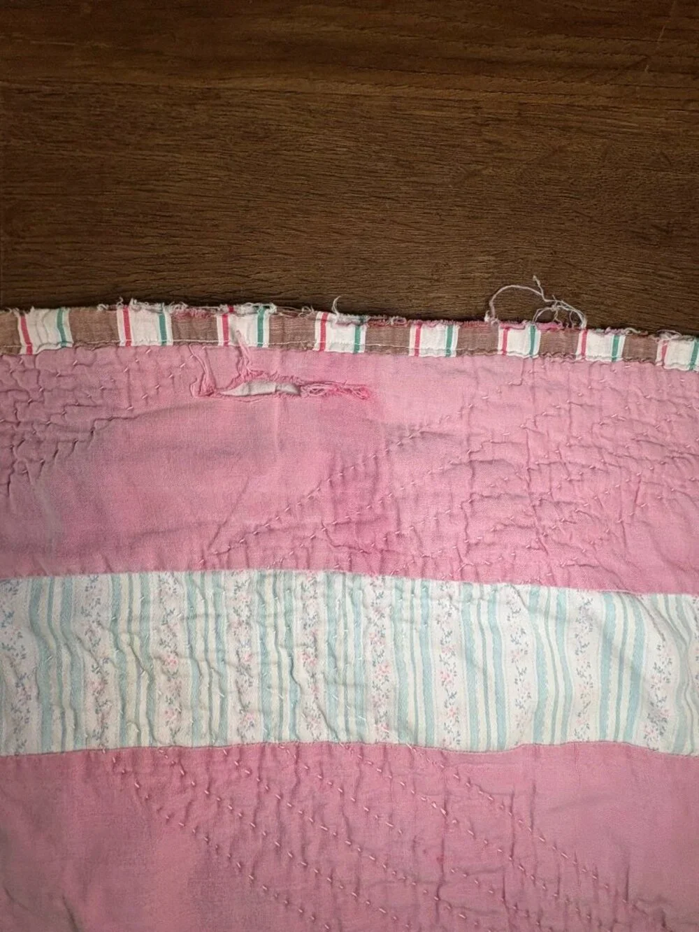 Vintage handmade pink